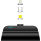 CHOETECH B660-BK 3000mAh Mini Power Bank with 3 Magnetic Connectors (Black)