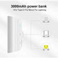 CHOETECH B660-WH 3000mAh Mini Power Bank with 3 Magnetic Connectors (White)