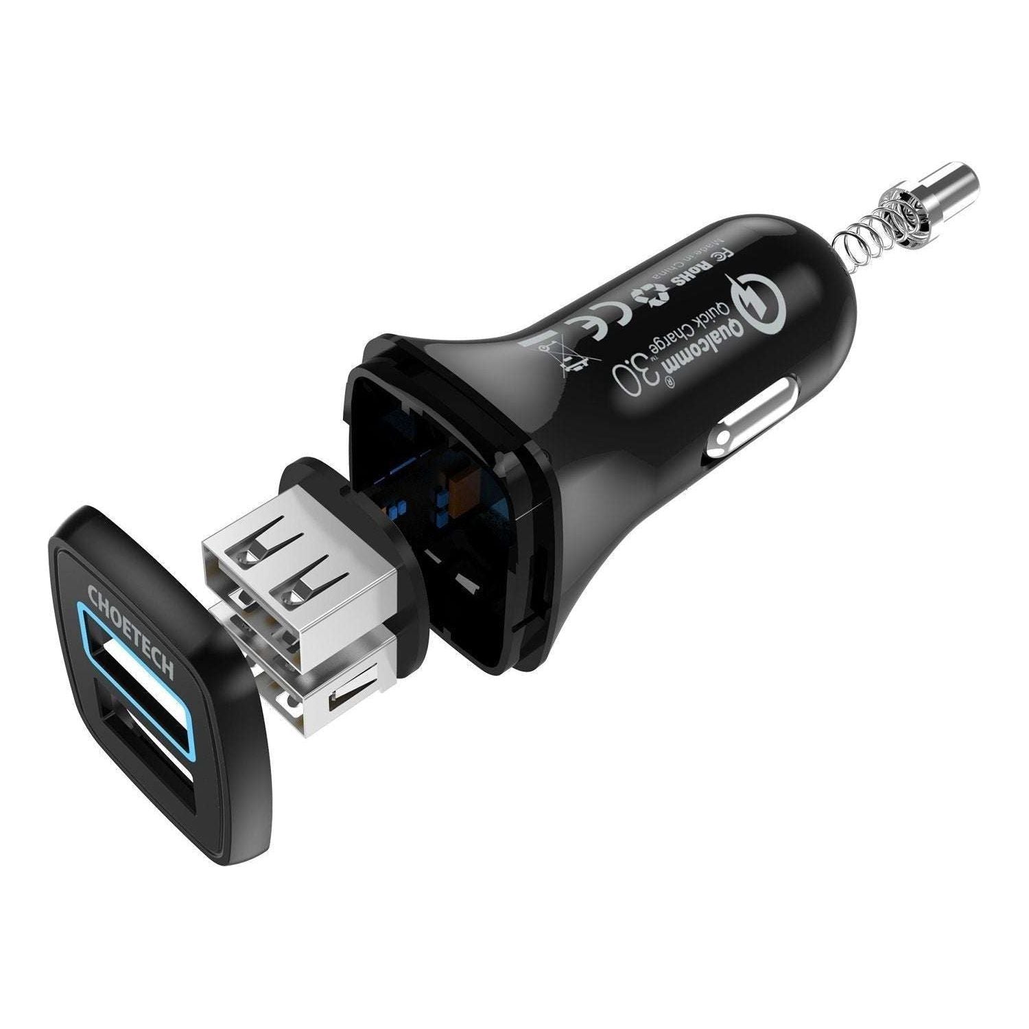 CHOETECH C0051 Quick Charge 3.0 Tech 30W Car Charger