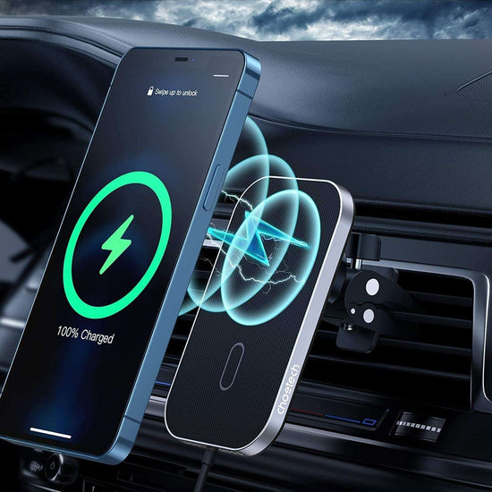 CHOETECH T200F-201 15W MagLeap Magnetic Wireless Car Charger Holder with 1M Cable - Magdasmall