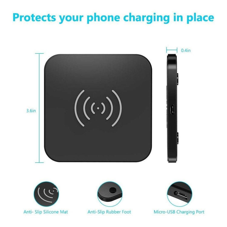 CHOETECH T511S Qi Certified 10W/7.5W Fast Wireless Charger Pad