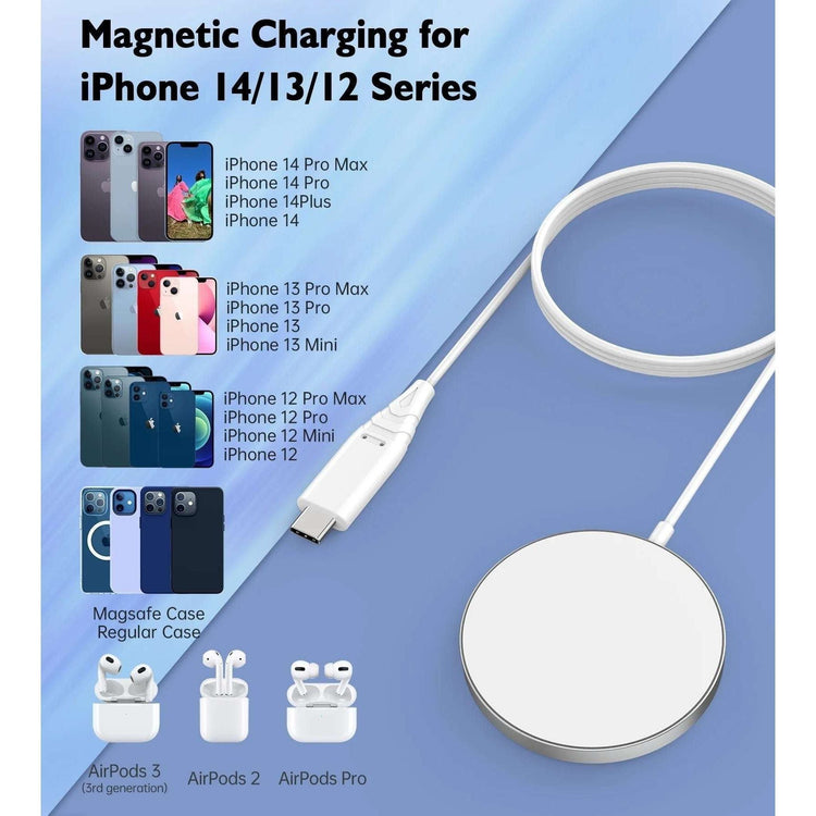 CHOETECH T518-F 15W Removable Wireless Magnetic Charger for iPhone12/13/14