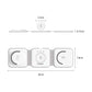 CHOETECH T588-F-WH 3-in-1 Foldable Fast Wireless Charger for Phone/Watch/Earphone