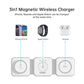 CHOETECH T588-F-WH 3-in-1 Foldable Fast Wireless Charger for Phone/Watch/Earphone