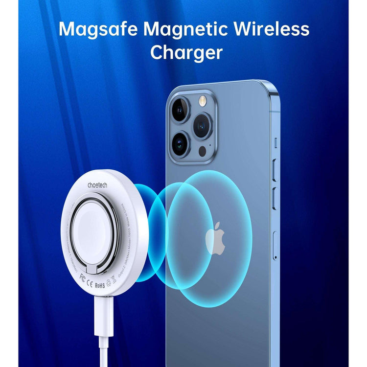 CHOETECH T603-F Ring Holder and Magnetic 15W Wireless Charger for Phone/airPod/iWatch