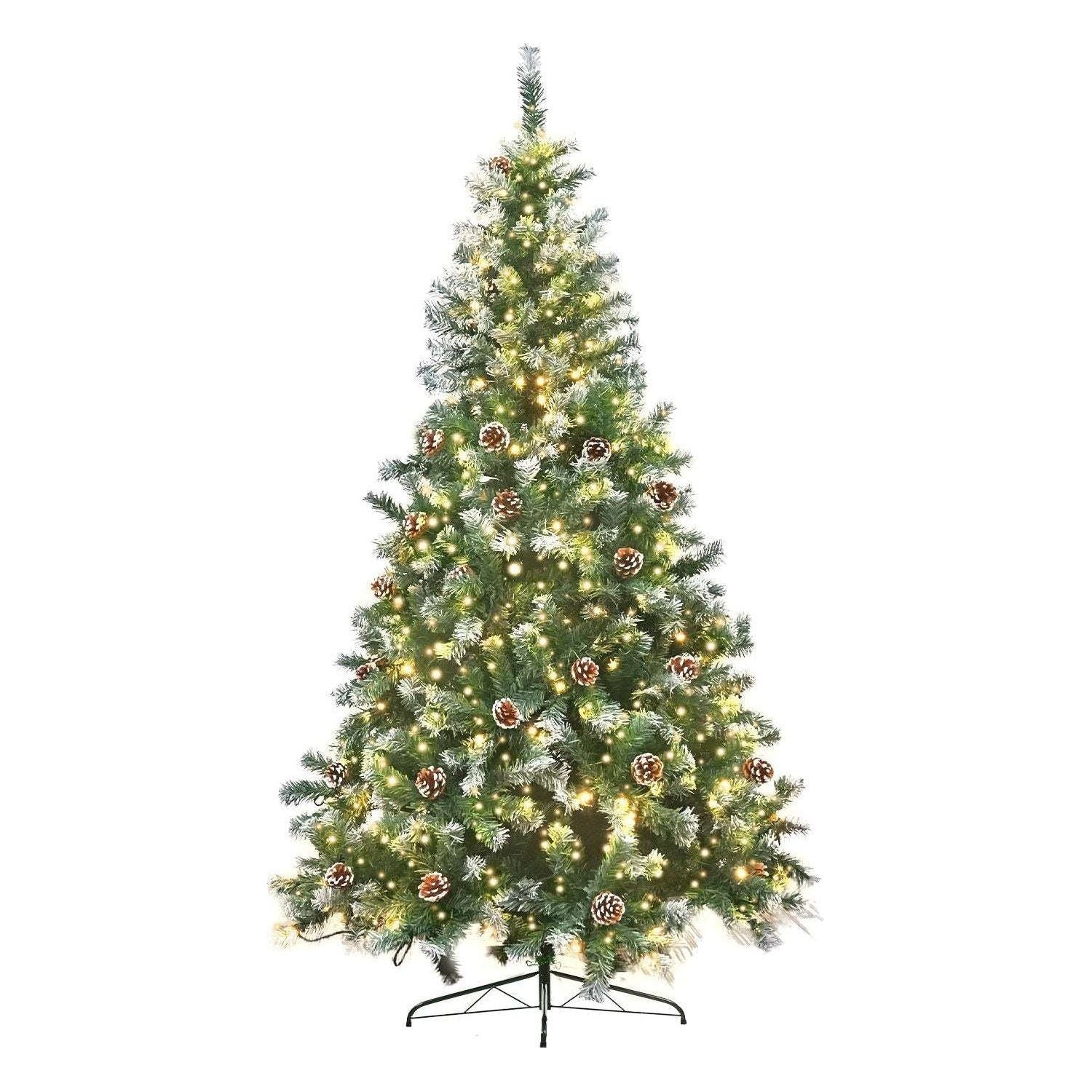 Christabelle 1.2m Pre Lit LED Christmas Tree Decor with Pine Cones Xmas Decorations