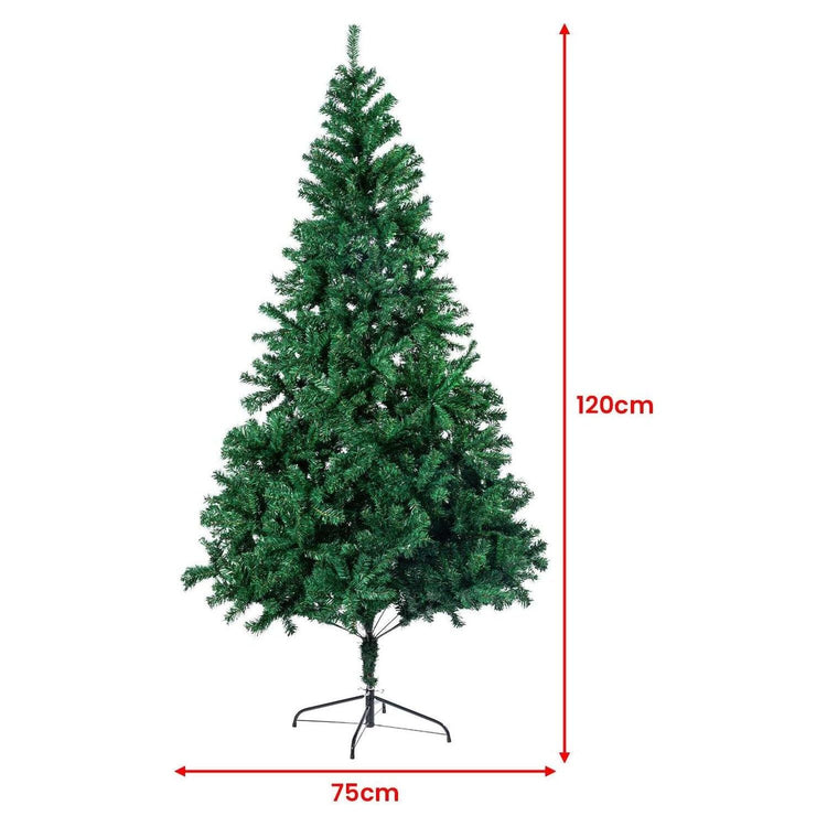 Christabelle Christmas Tree Decor 1.2m Xmas Decorations - 300 Tips Green