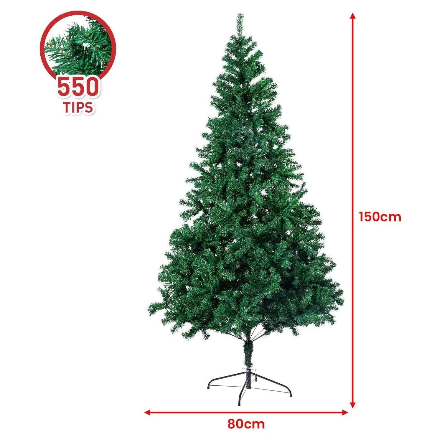 Christabelle Green Christmas Tree 1.5m Xmas Decor Decorations