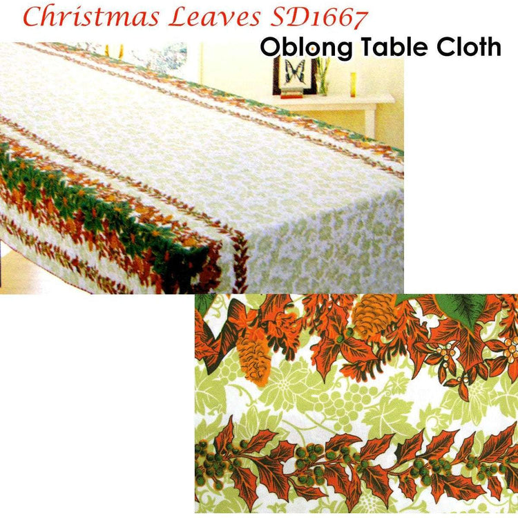 Christmas Rectangular Table Cloth SD1667 150x340cm - Magdasmall