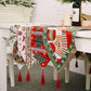 Christmas Table Runner thickened knitted Dining Tablecloth Xmas Party Decor(Elk) - Magdasmall