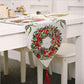 Christmas Table Runner thickened knitted Dining Tablecloth Xmas Party Decor(Garland) - Magdasmall