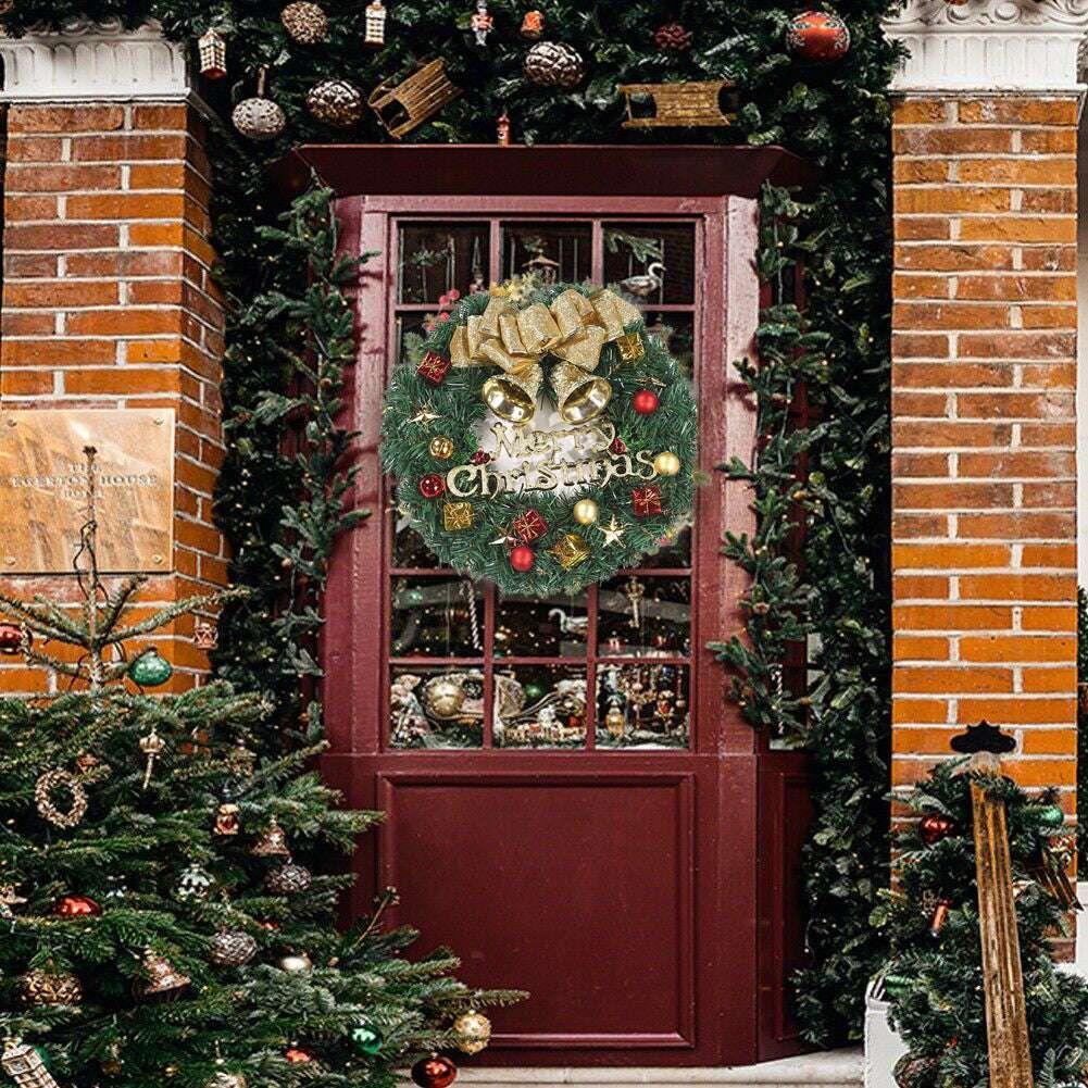 Christmas Wreath Door Garland Decoration Front Door Hanging Flowers Tree Decor(H1-2) - Magdasmall