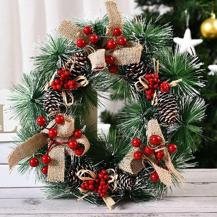 Christmas Wreath Door Garland Decoration Front Door Hanging Flowers Tree Decor(H1-3) - Magdasmall