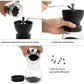 Coffee Bean Grinder - Manual Hand Stainless Ceramic Burr Core Glass Jar Nut Mill