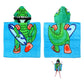 Cute Kids Cotton Hooded Towel Poncho 60 x 120 cm Dinosaur