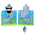 Cute Kids Cotton Hooded Towel Poncho 60 x 120 cm Shark