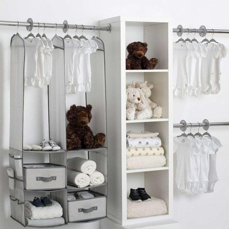 Delta Children 24 Piece Nursery Storage Set - Cool Grey Cool Grey - Magdasmall