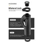 Deluxe Hand Grips Shock Absorbing Rockbros MTB Mountain Bike Tourer Double Lock BLACK Handlebar Grips Anti-skid 2.22cm