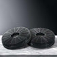 Devanti 16cm Range Hood Carbon Charcoal Filters Replacement X2