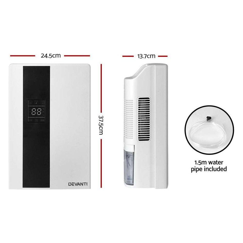 Devanti 2L Dehumidifier Air Purifier White