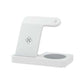 Devanti 4-in-1 Wireless Charger Dock Fast Charging for Phone White