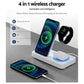 Devanti 4-in-1 Wireless Charger Dock Fast Charging for Phone White