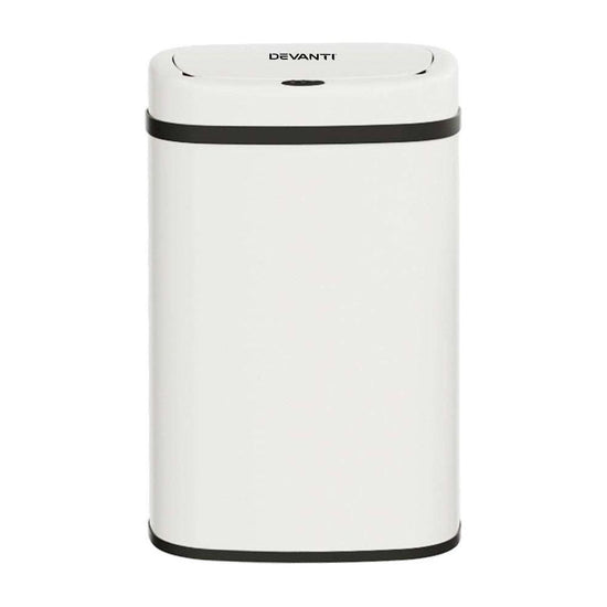 Devanti 50L Sensor Bin Motion Rubbish Automatic White