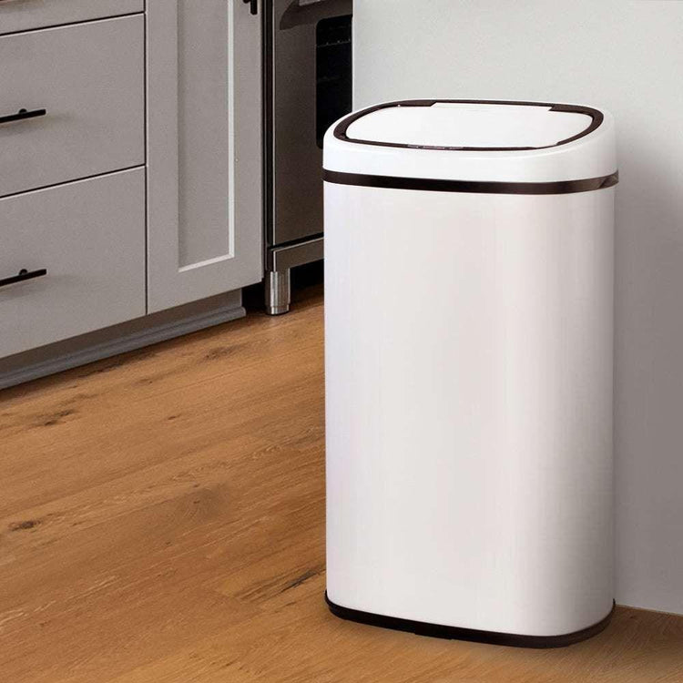 Devanti 58L Sensor Bin White - Magdasmall