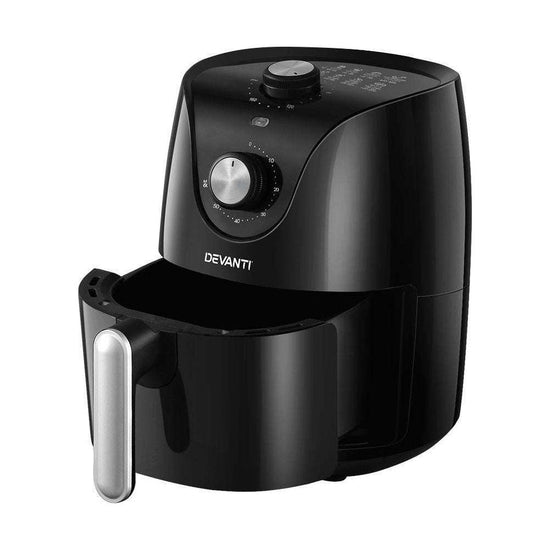 Devanti Air Fryer 2.5L Electric Fryers Airfryer Healthy Cooker Oil Free Kitchen - Magdasmall