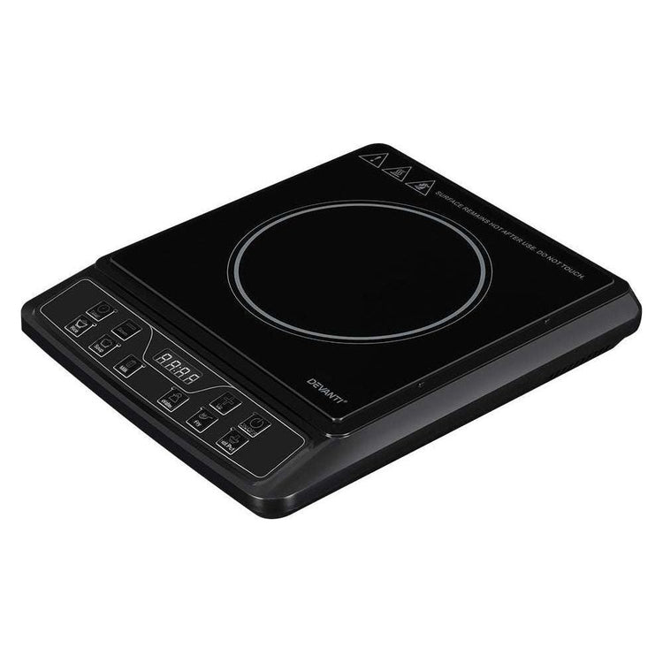 Devanti Electric Induction Cooktop Portable Cook Top Ceramic Kitchen Hot Plate - Magdasmall