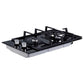 Devanti Gas Cooktop 30cm Gas Stove Cooker 2 Burner Cook Top Konbs NG LPG Black