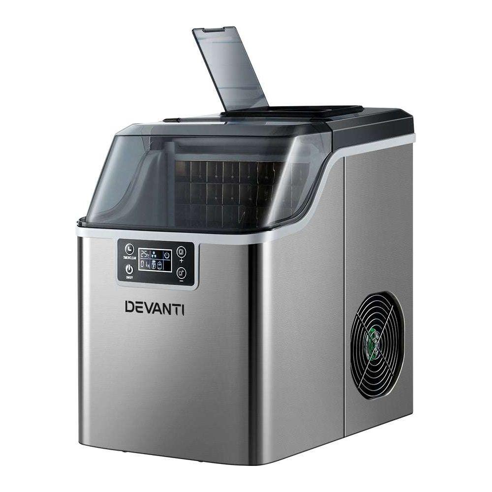 Devanti Ice Maker Machine Commercial Portable Ice Cube Tray Countertop 3.2L - Magdasmall