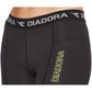 DIADORA Ladies Compression Sports 3/4 Tights Gym Yoga Thermals - Black - 16