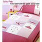 Diva Girls Accessories Embroidered Quilt Cover Set Single