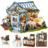 Dollhouse Miniature with Furniture Kit Plus Dust Proof and Music Movement - Rosa Garden Tea - Magdasmall