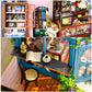 Dollhouse Miniature with Furniture Kit Plus Dust Proof and Music Movement - Rosa Garden Tea - Magdasmall