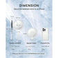 Double-Sided 1X/20X Magnifying Foldable Makeup Mirror for Handheld, Table and Travel Usage