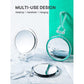 Double-Sided 1X/20X Magnifying Foldable Makeup Mirror for Handheld, Table and Travel Usage