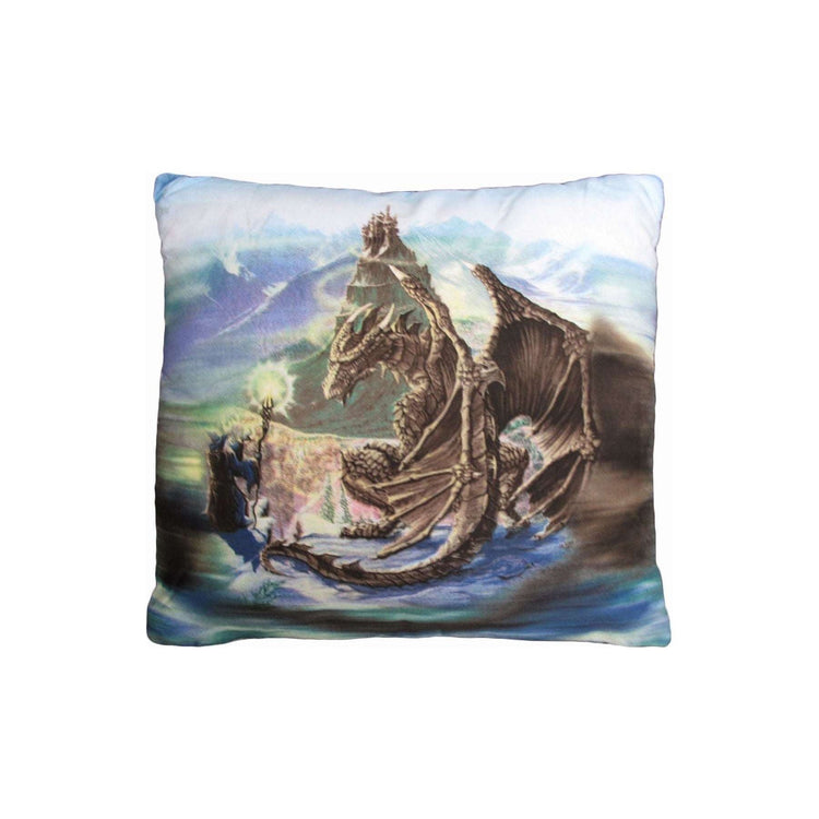 Dragon Encounter Filled Square Cushion - Magdasmall