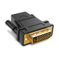 DVI-D 24+1 Male to HDMI Female Adapter Converter Gold Plated Support 1080P