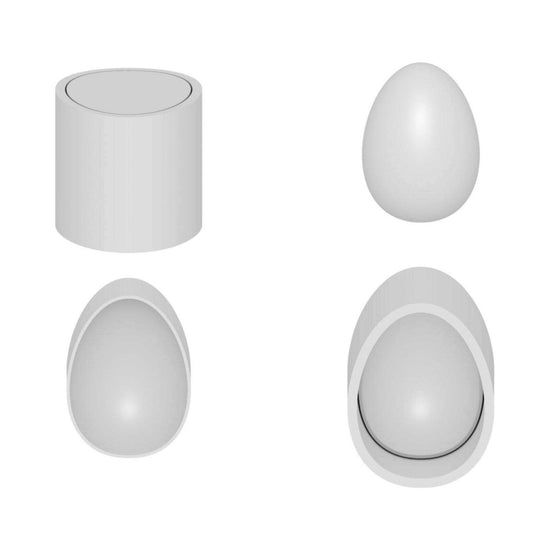 Egg Bath Bomb Mold, 3 Piece Mold, Diy, 3D Molds, Bath Bomb Mold Press PLA/PLA+