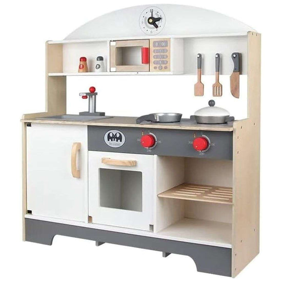 EKKIO Wooden Kitchen Playset for Kids (Minimalist) EK-KP-100-MS