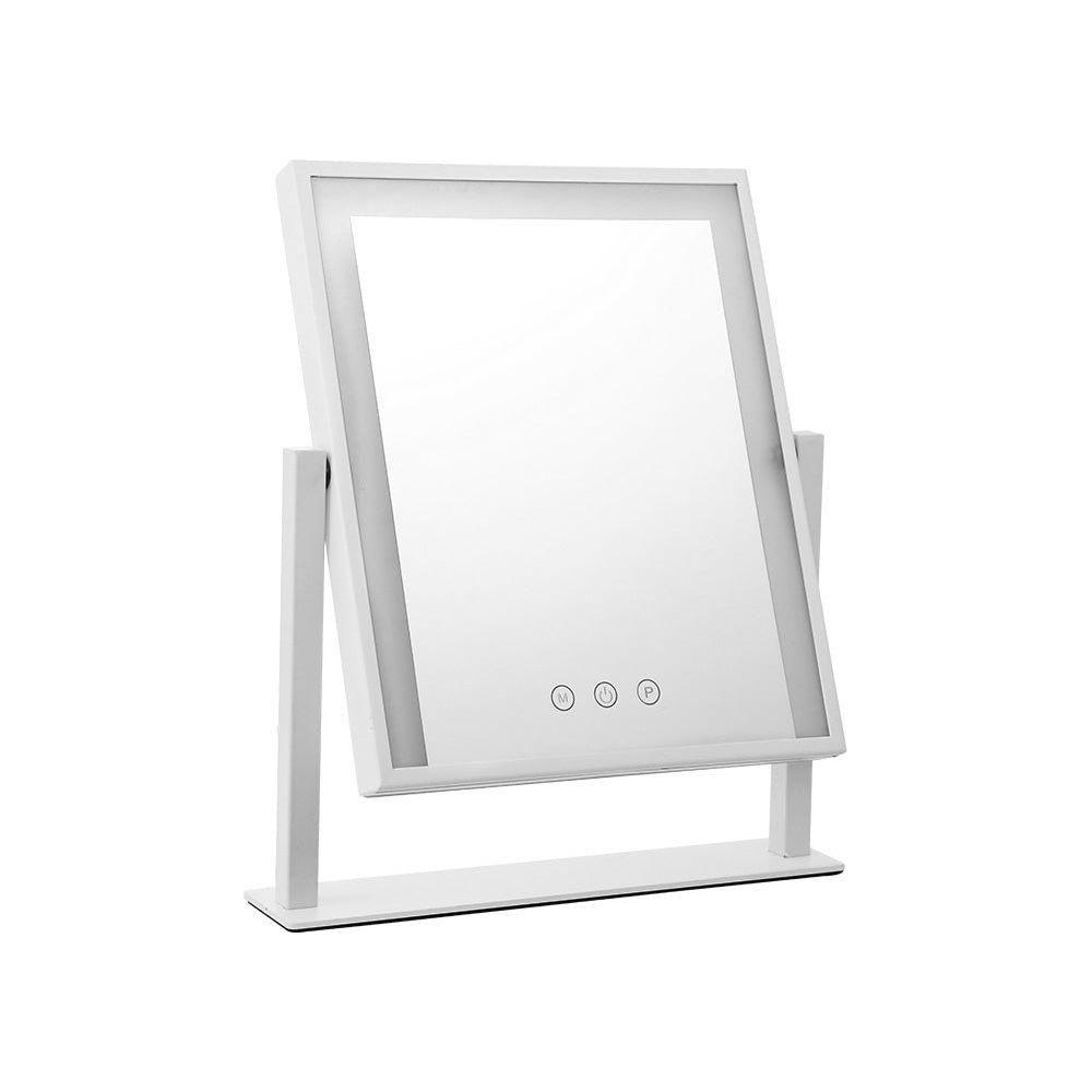 Embellir Makeup Mirror 25x30cm with Led light Lighted Standing Mirrors White