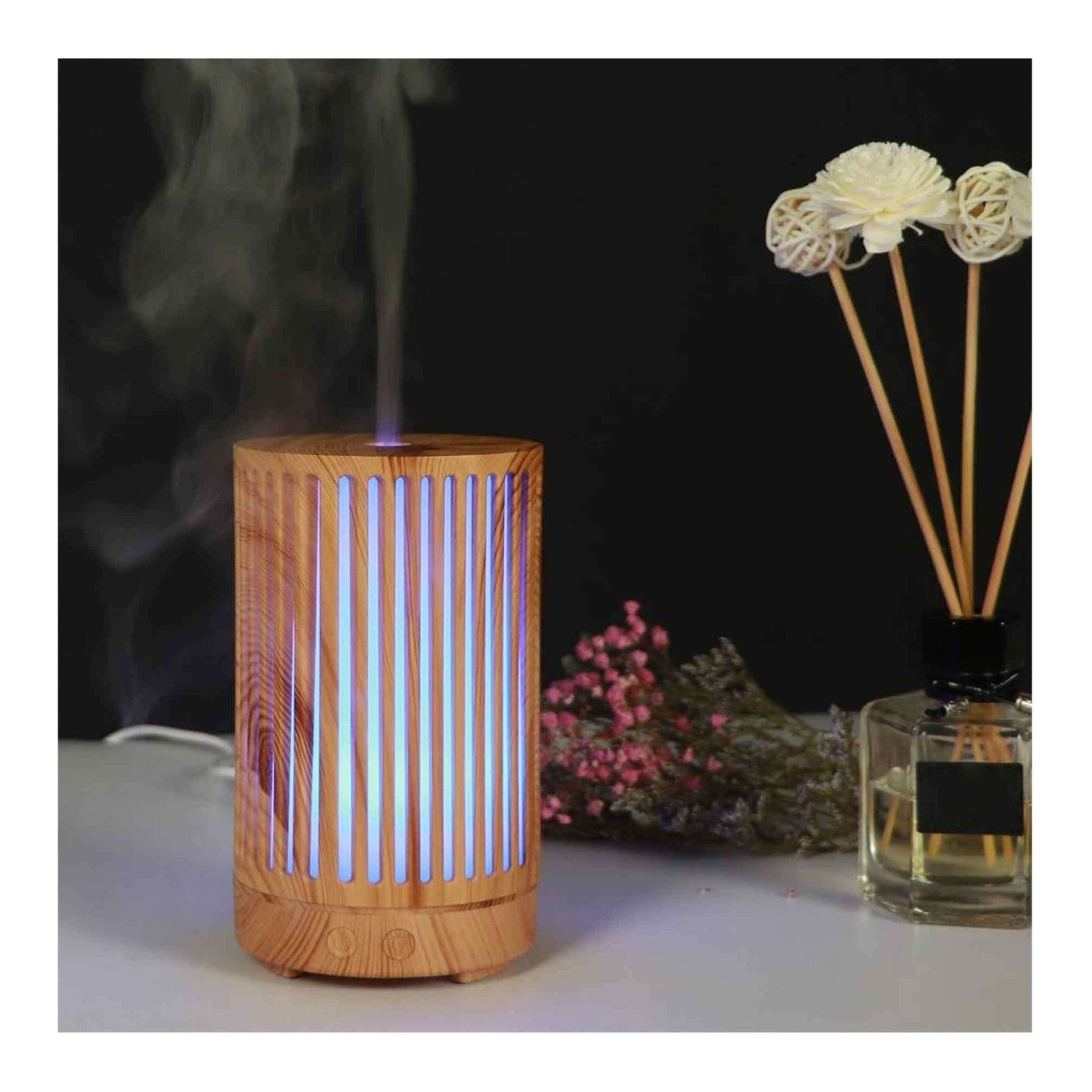 Essential Oil Aroma Diffuser - 200ml Remote Cylinder Aromatherapy Air Humidifier