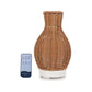 Essential Oil Aroma Diffuser and Remote - 100ml Rattan Vase Mist Humidifier