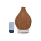 Essential Oil Aroma Diffuser and Remote - 100ml Rattan Woven Mist Humidifier