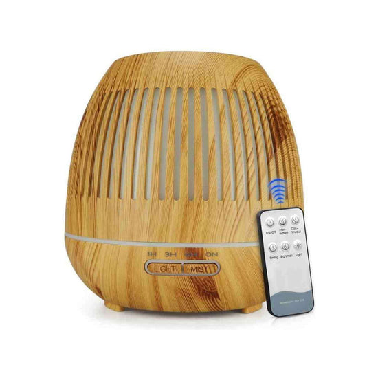 Essential Oil Aroma Diffuser and Remote - 300ml Hollow Ultrasonic Air Humidifier