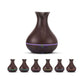 Essential Oil Aroma Diffuser and Remote - 400ml Tulip Dark Ultrasonic Humidifier