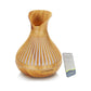 Essential Oil Aroma Diffuser and Remote - 500ml Tulip Top Wood Mist Humidifier