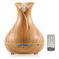 Essential Oil Aroma Diffuser Tulip Light Wood Colour Ultrasonic Mist Humidifier